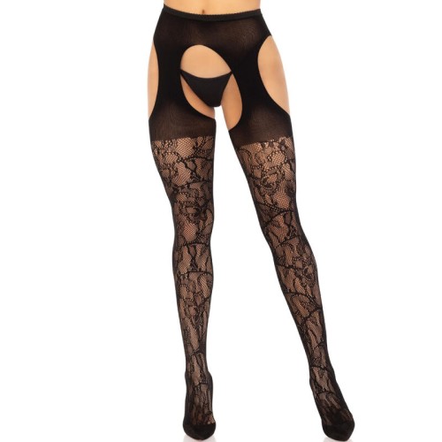 Medias de Liguero de Encaje Leg Avenue para Elegancia