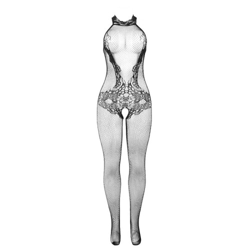 Bodystocking Crotchless De Rejilla Y Encaje Sublime