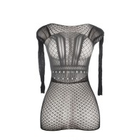 Subblime Backless Mesh Mini Dress One Size
