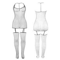 Bodystocking De Rejilla Brillante Talla Única
