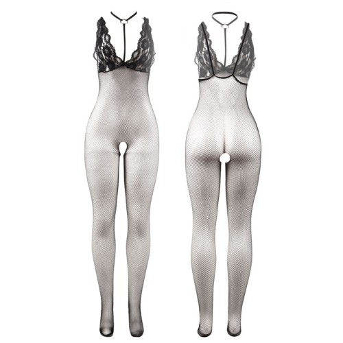 Subblime - Bodystocking Crotchless De Rejilla Transparente - Seducción Definitiva