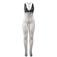 Subblime - Bodystocking Crotchless De Rejilla Transparente - Seducción Definitiva
