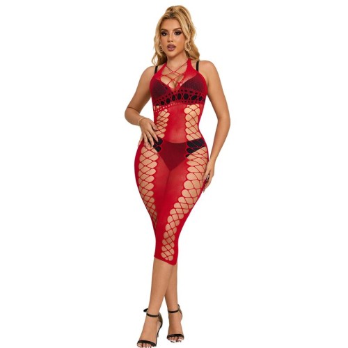 Subblime Long Mesh Dress - Elegance and Seduction