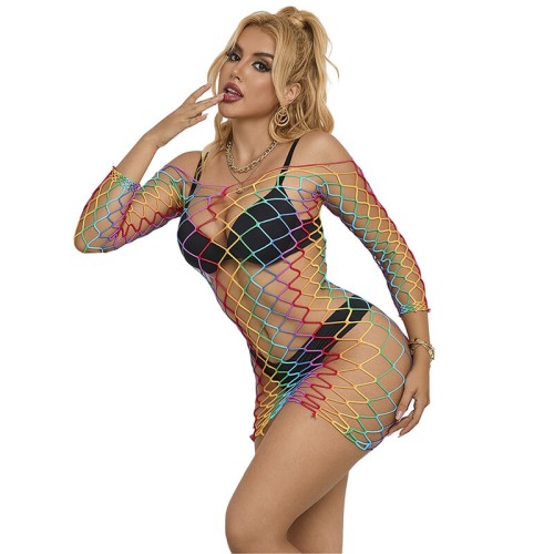 Subblime Rainbow Long Sleeve Dress for Bold Styles