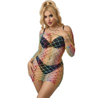 Subblime Rainbow Long Sleeve Dress for Bold Styles