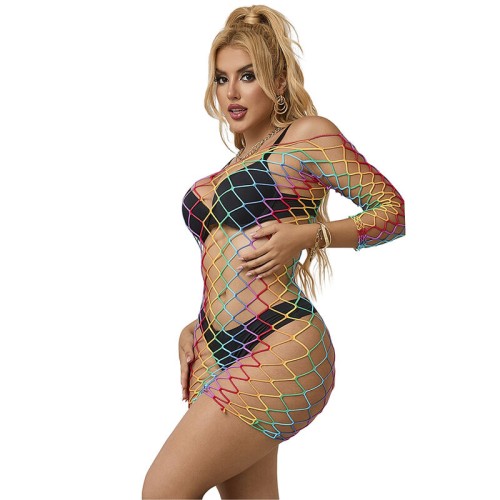 Subblime Rainbow Long Sleeve Dress for Bold Styles