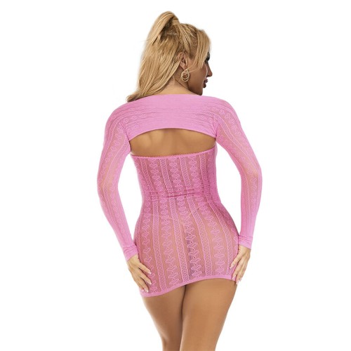 Subblime - Vestido De Rejilla Rosa Talla única
