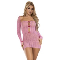 Subblime - Vestido De Rejilla Rosa Talla única