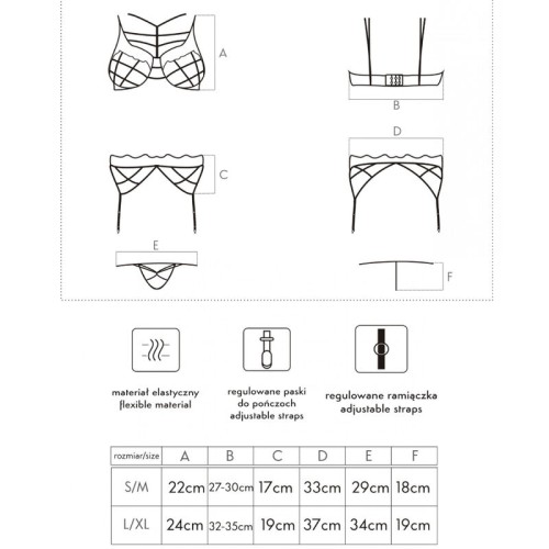 Livco Corsetti Fashion Soledad Set S/M | Lencería Elegante
