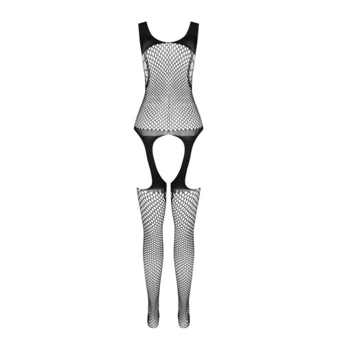 Passion BS 104 Bodystocking - Elegante Blanco Talla Única
