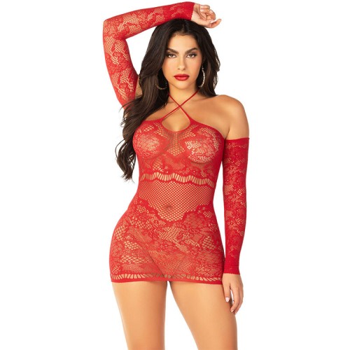 Leg Avenue Off-Shoulder Long-Sleeve Mini Dress