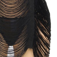 Vestido De Tiras + Tanga Negro S/M - Elegancia Definitiva
