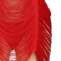 Subblime Vestido De Flecos + Tanga Rojo L/XL