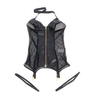 Subblime - Vestido De Rejilla Negro - Elegancia Irresistible