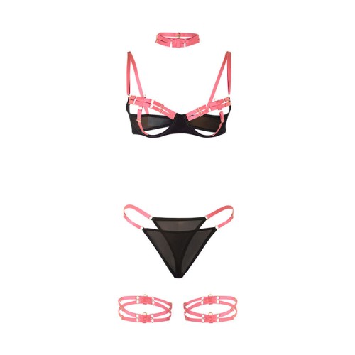Subblime - Conjunto de Lencería Rosa para Momentos Sensuales