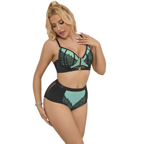 Subblime Conjunto Sujetador Con Cremallera De Malla Verde