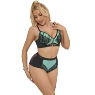 Subblime Conjunto Sujetador Con Cremallera De Malla Verde