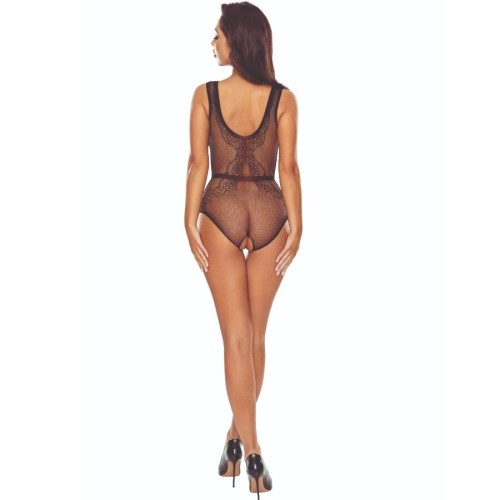 Passion Black Fishnet Bodystocking - Sensual Elegance