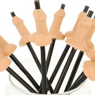 10 Penis-Shaped Straws Set