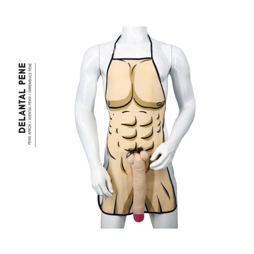 Humorous 3D Muscular Penis Apron