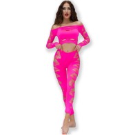 Chilirose CR 4632 Seamless Top & Pants Fuchsia