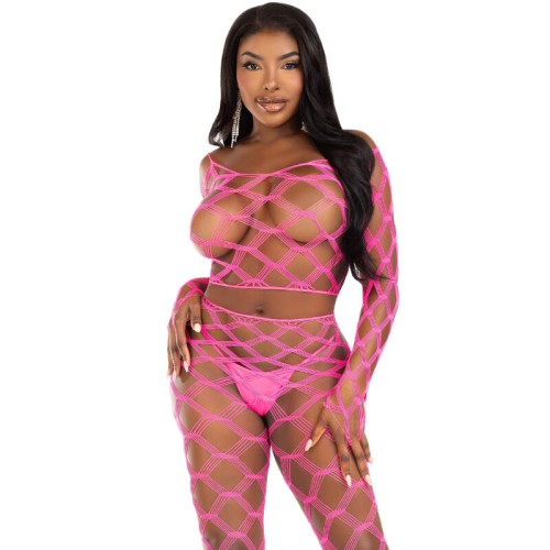 Leg Avenue Hardcore Top & Leggings Fuchsia