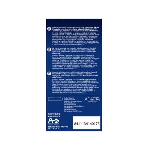 Control Extra Lube Condom Pack