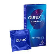 Durex Natural Classic Condoms 6 Units