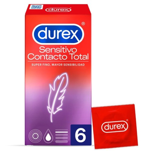 Durex Sensitive Total Contact Condoms 6 Units - Ultimate Protection