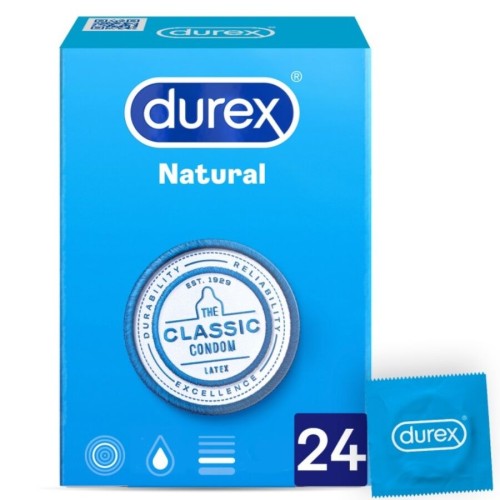 Durex Natural Plus 24 Condoms for Safe Pleasure