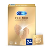 Durex Real Feel Condoms - 24 Units for Natural Pleasure