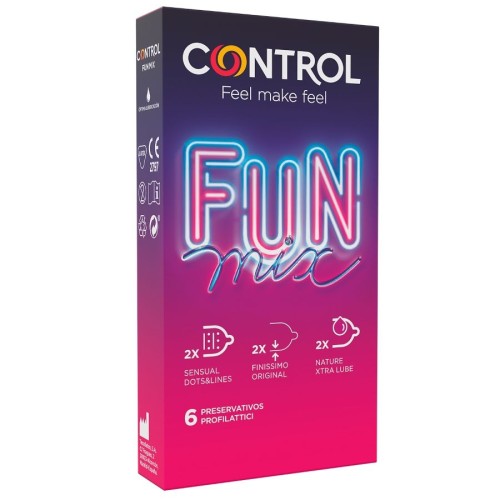 Control Feel Fun Mix Condom Pack for Enhanced Pleasure