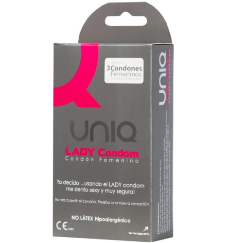 Uniq Lady Female Condoms with Garter Pack