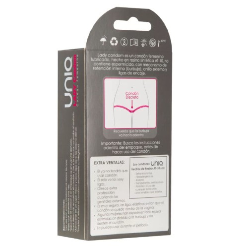 Uniq Lady Female Condoms with Garter Pack