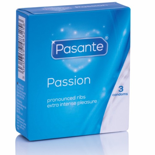 Pasante Ribbed Passion Condoms | Intense Pleasure