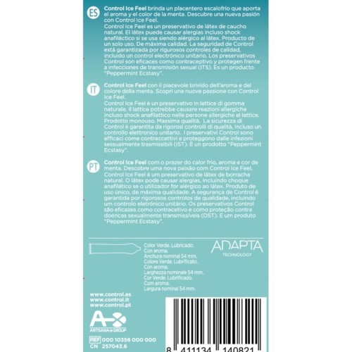 Control Ice Feel Condoms - Exciting Mint Pleasure