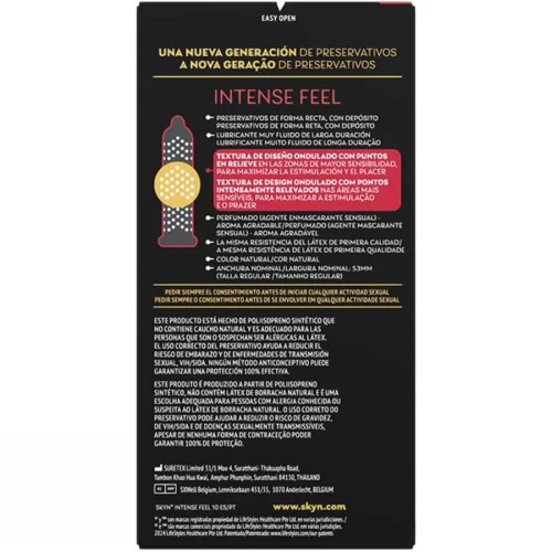 Preservativos SKYN Intense Feel Texturizados para Placer Máximo