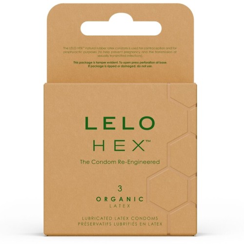LELO HEX Organic Condoms Box of 3