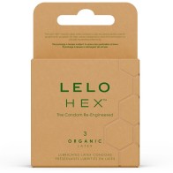 LELO HEX Organic Condoms Box of 3