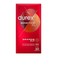 Durex Sensitivo XL Condoms 10 Pack - Enhanced Intimacy