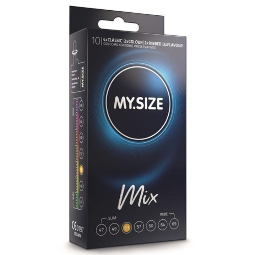 My Size Mixed Condoms 53 mm 10 Units - Ultimate Comfort