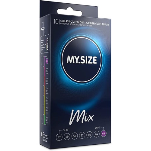 My Size Variety Size Condoms 69 Mm 10 Count