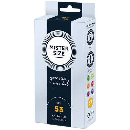 Mister Size M 53mm Condoms for Enhanced Sensations