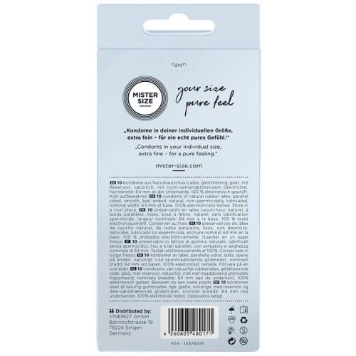 Mister Size XXL Condoms 64mm