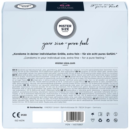 Mister Size XXL Condoms 64mm