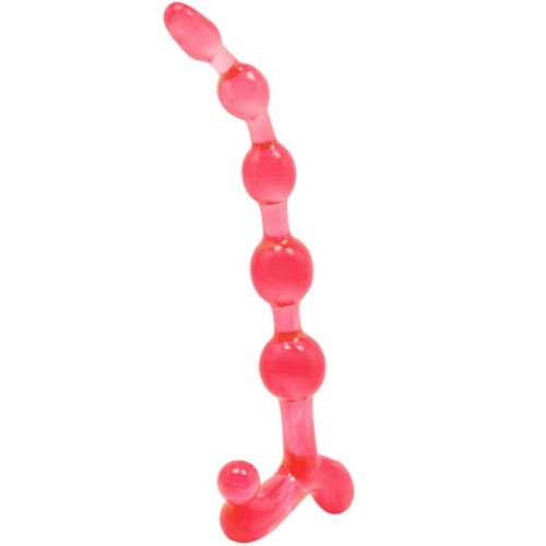 Bolas Anales Rojas Bendy Twist - Placer Flexible