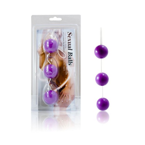 Lilac Anal Beads for Exciting Pleasure
