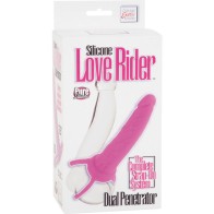Pink Dual Penetrator Dildo with Harness