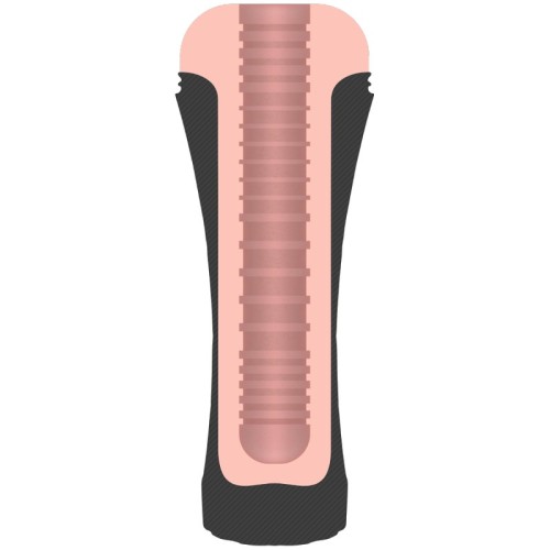 Realistic Mouth Masturbator with Textured Sleeve