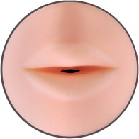 Realistic Mouth Masturbator with Textured Sleeve